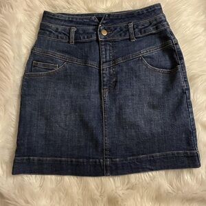 Gianni Bini Indigo Denim Mini Skirt